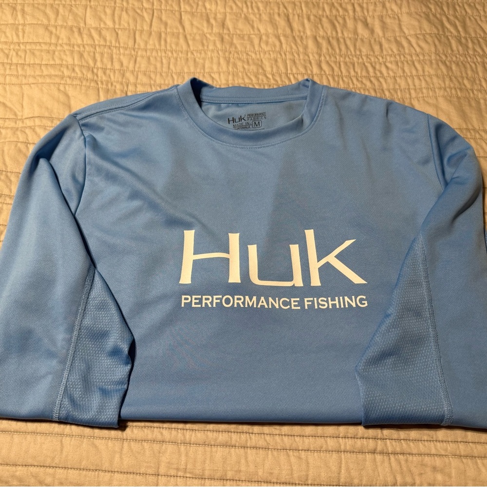 Men’s Huk Fishing Blue Long Sleeve Shirt